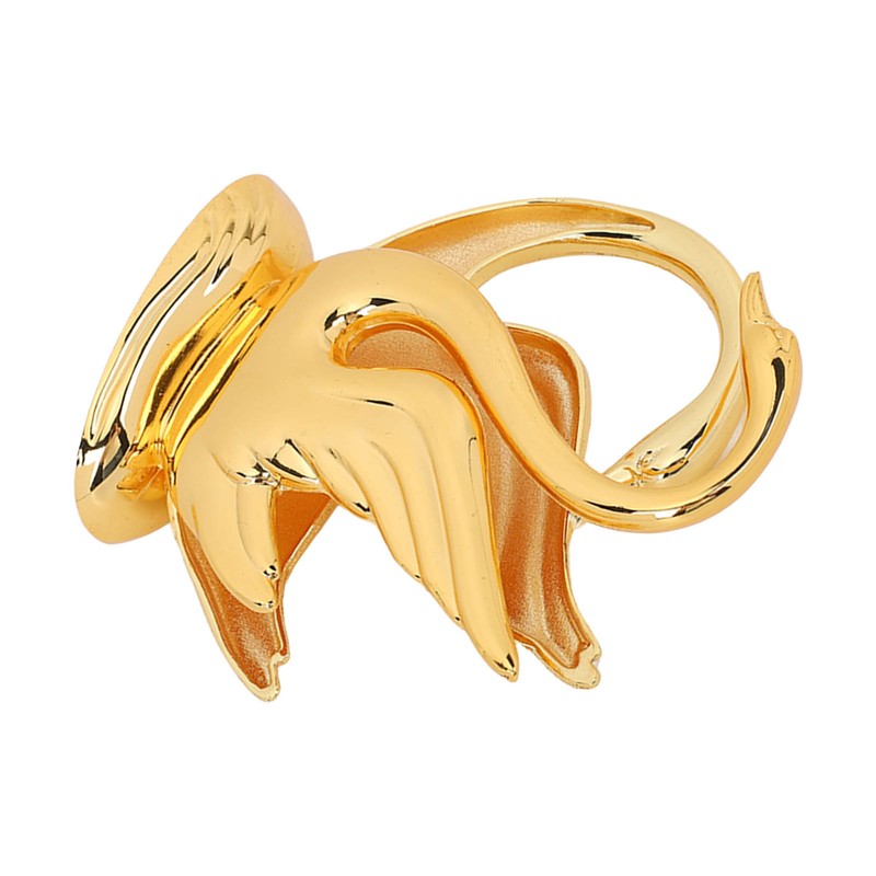 Swan Napkin Holder Golden Swan Design Rustproof Alloy Elegant Style