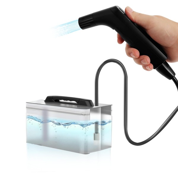 Portable Electric Bidet Sprayer for Travel, Camping, Condo Renters -