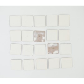 IVEI DIY MDF Wooden Square Magnet with Primer- Plain MDF Fridge Magnet Cutouts – Unfinished Magnets for Painting Wooden Sheet Craft, Decoupage, Resin Art Work & Decoration - Set of 20