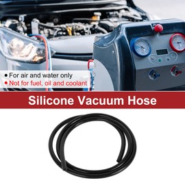ACROPIX 130PSI Max Pressure Silicone Vacuum Tubing Hose Automotive Vacuum Line High Temperature 4FT 1/8" 3mm ID 2mm Thickness Black Silicone