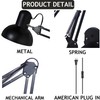 BRRSKBK Black Industrial Swing Arm Wall Light Nordic Adjustable Long