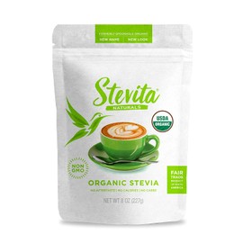 Stevita Organic Spoonable Stevia Pouch - 8 Ounces - All Natural Stevia Extract, Natural Sweetener - USDA Organic, Non GMO, Vegan, Kosher, Keto, Paleo, Gluten-Free - 227 Servings