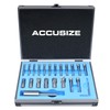 Accusize Industrial Tools 21 Pcs Hss Interchangeable Pilot Counterbore Set,