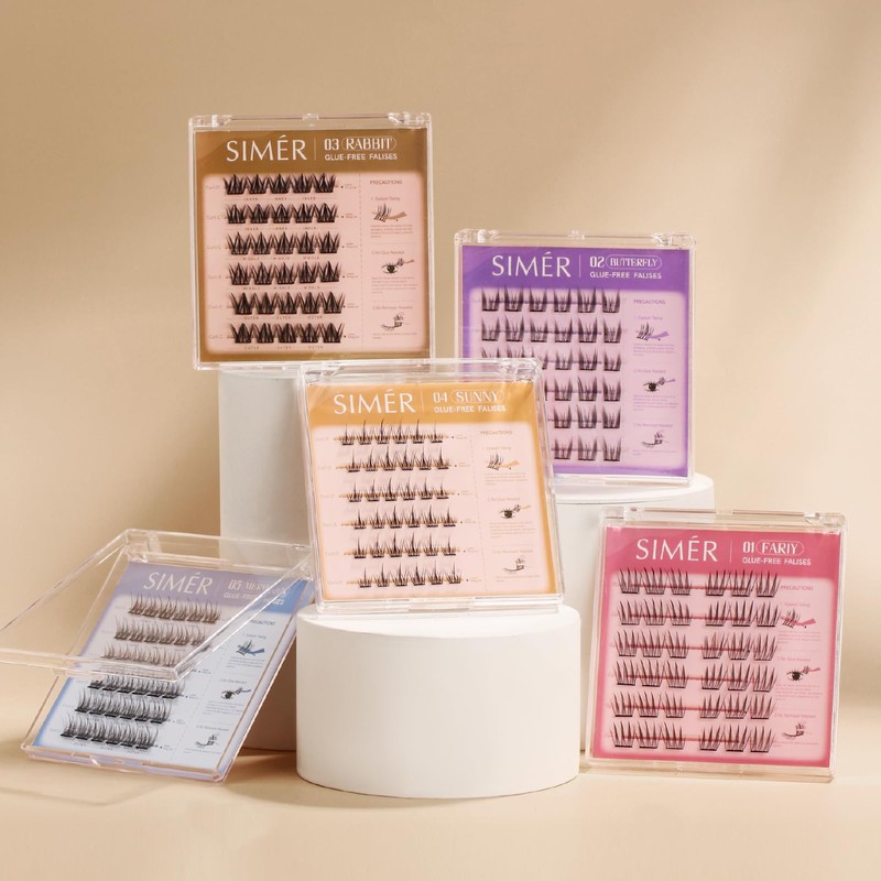 Self Adhesive Lash Clusters Press On Lashes Natural Eyelash Clusters