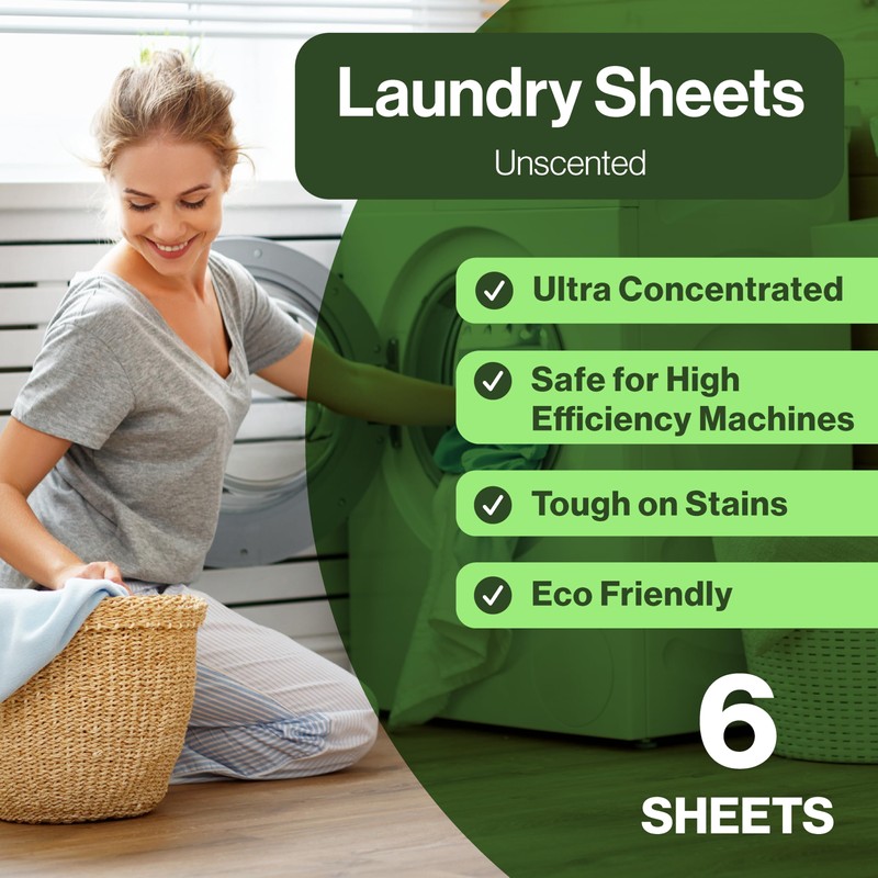 Happy Elephant Laundry Detergent Sheets - Ultra Concentrated, Eco Sheets,