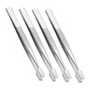 Ipetboom 4pcs Philately Stamp Tweezers Precision Tweezers for Stamp Collecting
