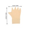 Healeved 1pair Breathable Compression Half-finger Gloves for Relief Lightweight Design
