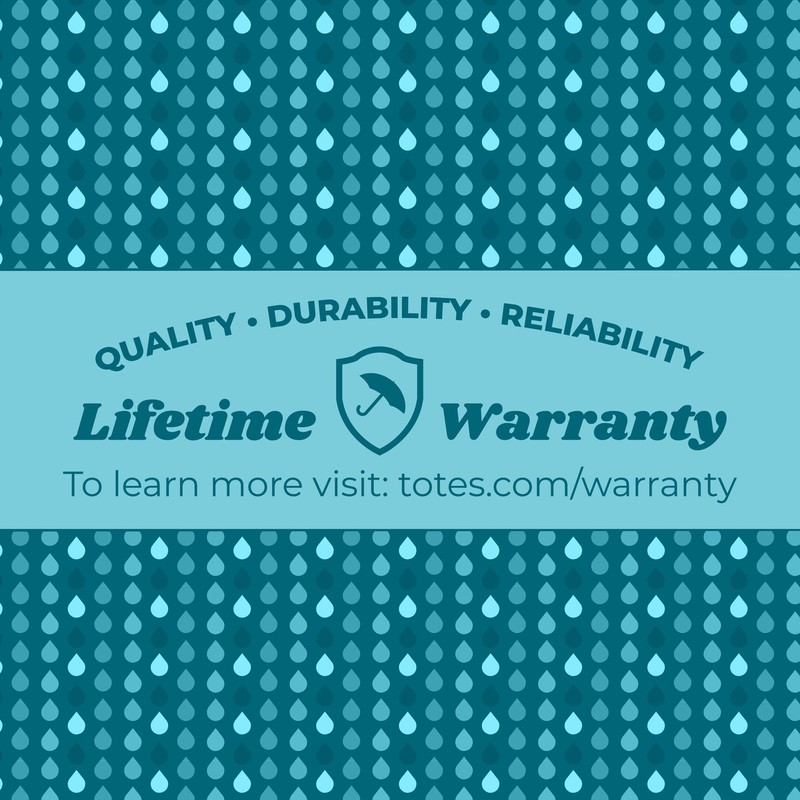 Totes Auto Reverse Close Windproof Stick Inbrella with Water Repellent