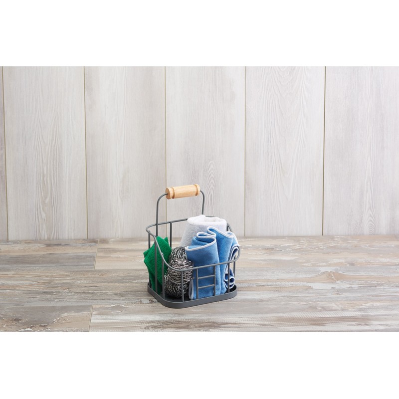 KitchenCraft Living Nostalgia Metal Kitchen Sink Tidy, 17 x 14