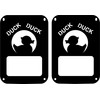 JeepTails Duck Duck Tail lamp Light Covers (Halogen) Compatible with
