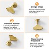 Morobor Ginkgo Leaf Shape Knob Handles, 6pcs Golden Drop Pendant