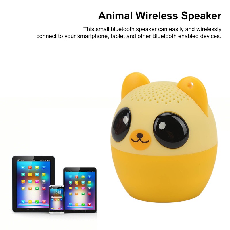 Pet Mini Bluetooth Speaker Cute Animal Wireless Loudspeaker with Selfie