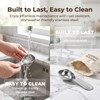 2PCS Stainless Steel Coffee Scoop Measuring Spoons Set Short Handle