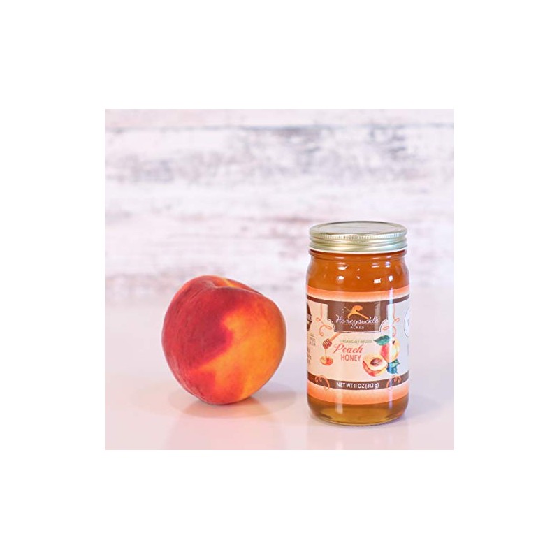 Peach Honey - Organically Flavored - Glass Jar (Net Wt