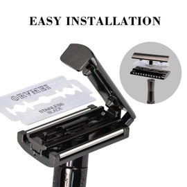 Double Edge Razor Blades - 100 Counts Safety Razor Blades for Shaving Platinum Stainless Steel a Smooth, Precise and Clean Shave,Fits All Standard Double Edge Razors