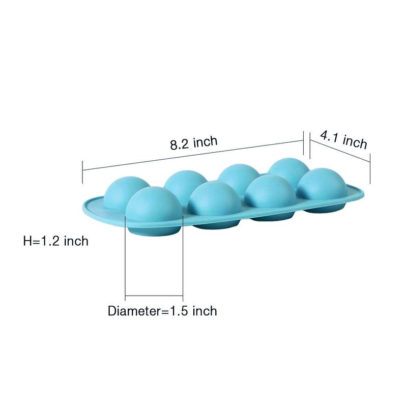 Webake Silicone Chocolate Candy Molds, Round Sphere Baking Molds for