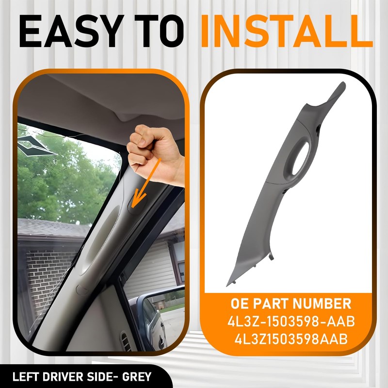 Gagsu A Pillar Interior Trim Handle Left Driver Side Compatible