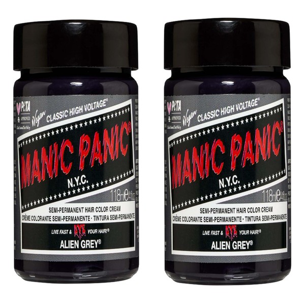 Manic Panic Alien Grey, Cruelty Free, Vegan & Vibrant, 2