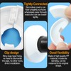 12 Pieces Water Pipe Covers, White Radiator Pipe Collars, Plastic