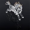 One Feng Shui Crystal Glass Success Horse Sculpture Zodiac Horse