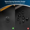Aspireartisans Low Profile Impact Socket Adapter Set, 4-Piece Magnetic Nesting