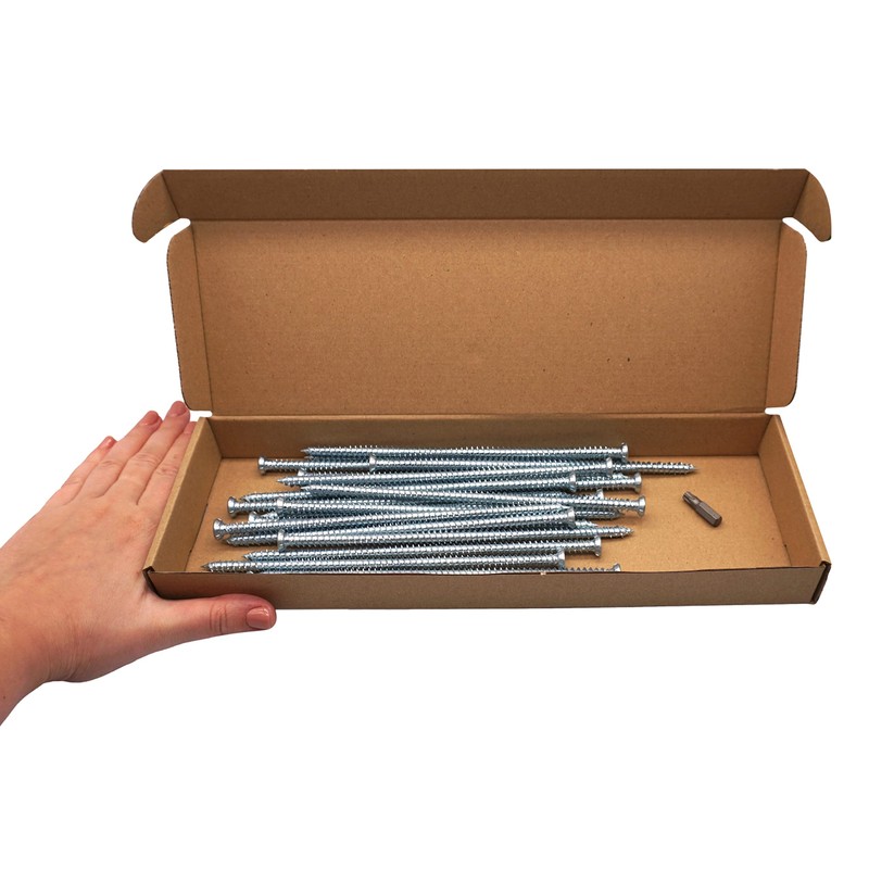 SKIR'CO (Pack of 20) Zinc Plated 7.5 x 182mm Concrete