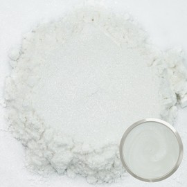 Matio Pearl White Mica Powder for Epoxy Resin, 1.8oz/ 50g Pearlescent Effect Mica Powder Natural Color Pigment for Soap Making, Bath Bomb, Candle Dye, Resin Craft,Paint,Nails Art,Jewelry,Slime Pigment