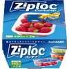 Ziploc Containers, Rectangular, 16.9 fl oz (480 ml), Pack of