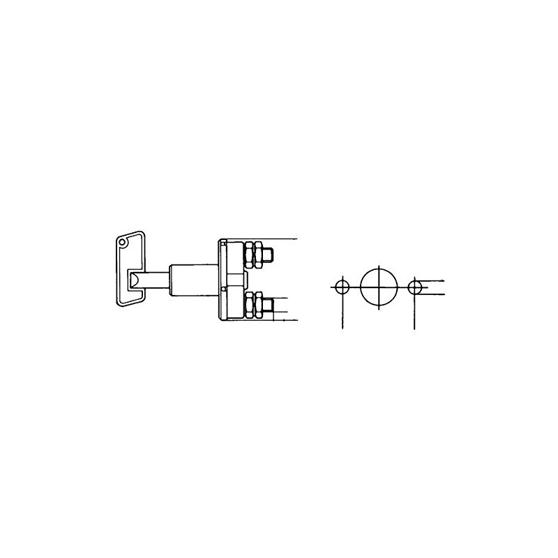 Hella Battery Disconnect Switch Rotary 100 AMP at 24V