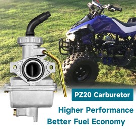 FVRITO PZ20 Carburetor Carb for Tao tao Coolster 125cc 110cc 90cc 70cc 50cc Kazuma Baja Chinese Kids ATV Quad 4 Wheeler SunL NST Roketa Loncin Lifan XR80 CRF70 4 Stroke Go Kart Pit Dirt Bike Part
