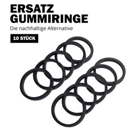 Rubber Rings for Spinlock Collars | 25 mm and 30 mm | Pack of 10 | Replacement for Rings Dumbbell and Barbells | Replacement Part | Durable