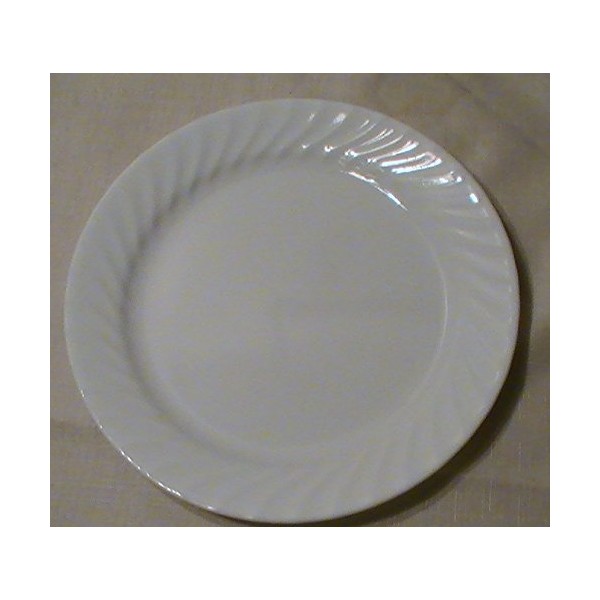 Corning Corelle Enhancement (White Swirl) 7 1/4" Salad Plates -