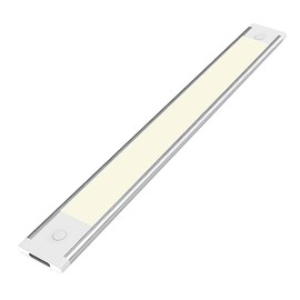 wobsion Under-Unit Light Kitchen LED without Sensor and Power Supply, 30 cm, Neutral White, Single Pack, 4000K, Silver