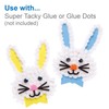 Baker Ross Easter Bunny Pom Poms 5 Pieces Pompoms for