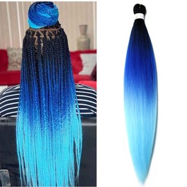 BALINGHAIR Braiding Hair Pre-Stretched High Temperature Synthetic Fiber Braid Hair (C9-1Pack)
