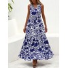 BTFBM Womens Summer Maxi Dresses 2025 Casual Sleeveless V Neck