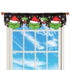 Grelucgo Embroidered Kitchen Window Curtains Valance 58×14 Inches for Christmas
