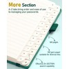 WEMATE Spiral Password Book with Alphabetical Tabs, Small Password Keeper