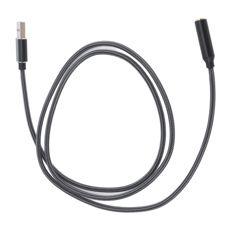 USB Sound Card USB to 3.5mm Jack Sound Adapter External