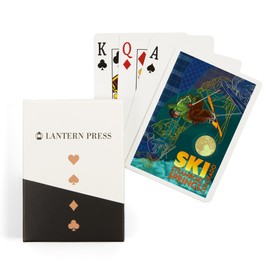 Lantern Press Steamboat Springs, Colorado, Timelapse Skier (52 Playing Cards, Poker Size Card Deck with Jokers)