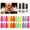 AIMEILI Gel Nail Polish Set Neon Collection 12 Colors Hot