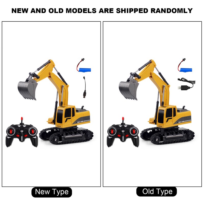 258‑1 6 Channels Remote Control Excavator Truck 1/24 Scale RC