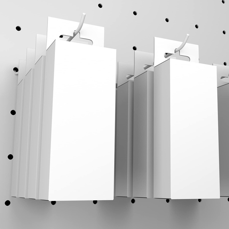 sourcing map Plastic Pegboard Hooks 4 Inch Fits 1/4 Inch