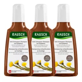 Rausch 라우쉬 콜쓰푸트 샴푸 200ML x 3개 비듬 각질 [아로니아 안티 그레이 샴푸 200ml x 2개] Rausch Colsfurt Shampoo 200ML x 3 pcs Dandruff Scales [Aronia Anti-Gray Shampoo 200ml x 2 pcs]