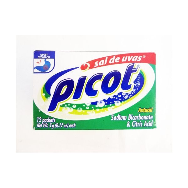 Picot Antacid, Sodium Bicarbonate & Citric Acid: 3 Pack of 12 Packets