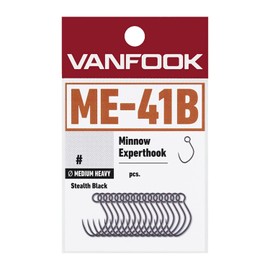 Vanfook ME-41B Minnow Expert Medium Heavy 16 Count Stealth Black #8
