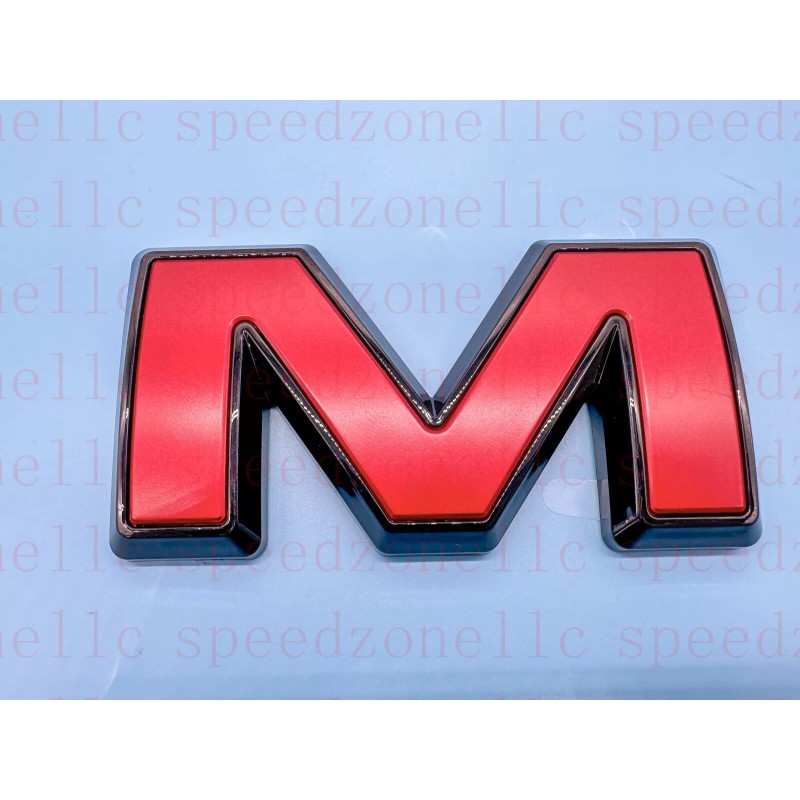 Auto Front Rear Red Black Emblem Overlay 2019-2024 GMC Sierra