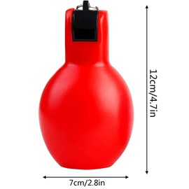 LxcshLjx 2 Pcs Hand Squeeze Whistle, Portable Coach Whistle for Referees, Indoor Outdoor Sports Educational Whistle, Loud Crisp Sound Manual Whistle for Trekking, Survival Kit, Teachers, Dog Trainer