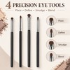 4-Piece Precision Eye Makeup Brush Set for Detailed Looks –
