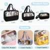 kamumanni Clear Toiletry Bag, Large Capacity Toiletry Bag for Women,